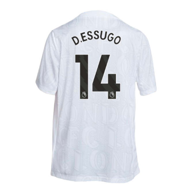 2025-2026 Chelsea Academy Pro Pre-Match Football Top (White) (D.Essugo 14)