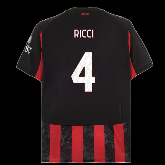 2025-2026 AC Milan Home Shirt (Ricci 4)