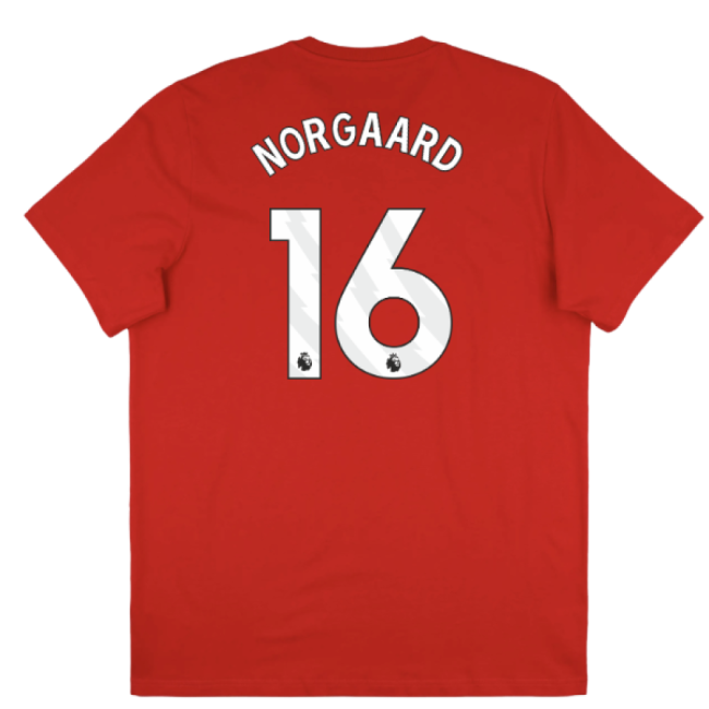 2025-2026 Arsenal Season Graphic Tee (Scarlet) (Norgaard 16)