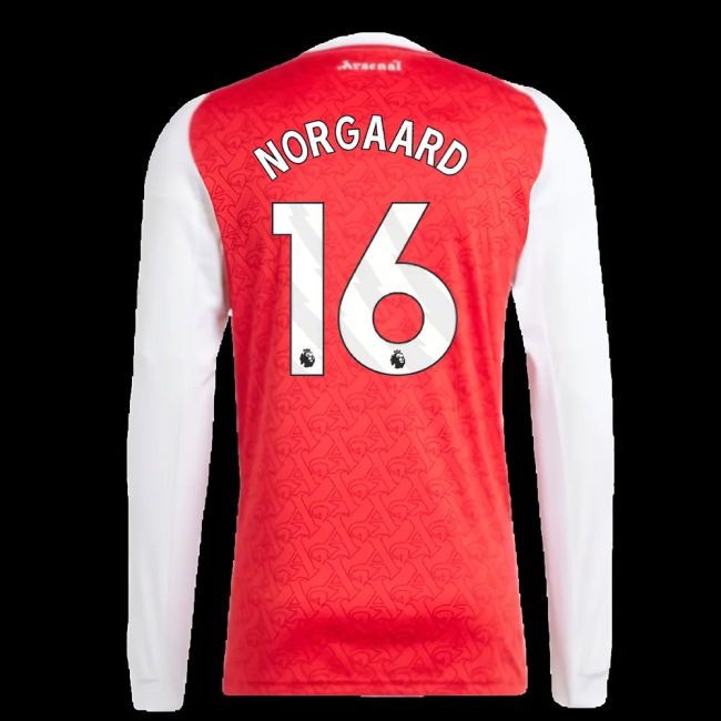 2025-2026 Arsenal Long Sleeve Home Shirt (Norgaard 16)