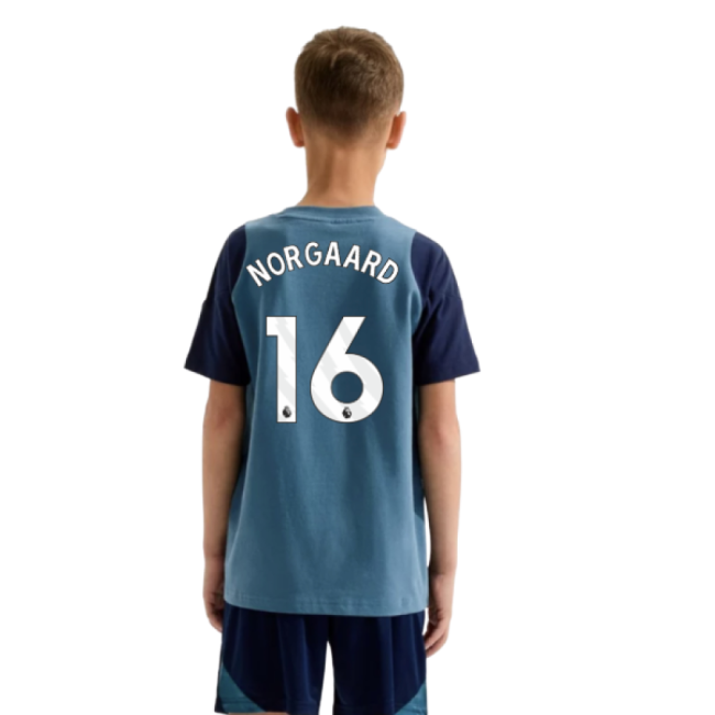 2025-2026 Arsenal Training Tee (Blanch Blue) - Kids (Norgaard 16)