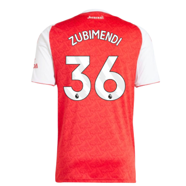 2025-2026 Arsenal Home Shirt (Zubimendi 36)
