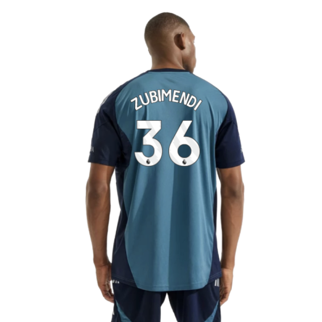 2025-2026 Arsenal Training Shirt (Blanch Blue) (Zubimendi 36)