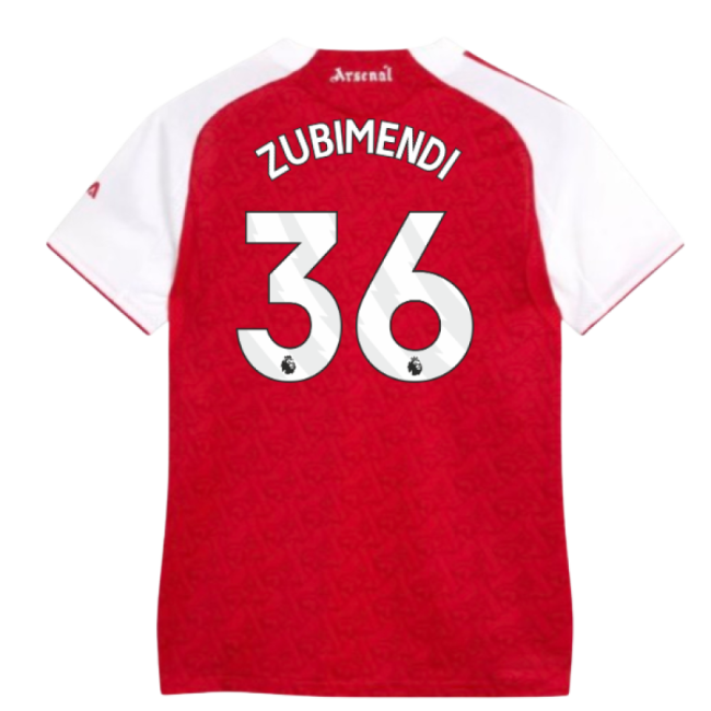 2025-2026 Arsenal Authentic Home Shirt (Womens) (Zubimendi 36)