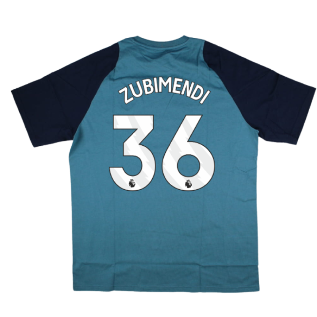 2025-2026 Arsenal Training Tee (Blanch Blue) (Zubimendi 36)