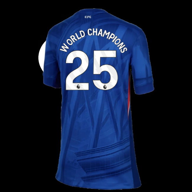 2025-2026 Chelsea Home Shirt (Kids) (World Champions 25)