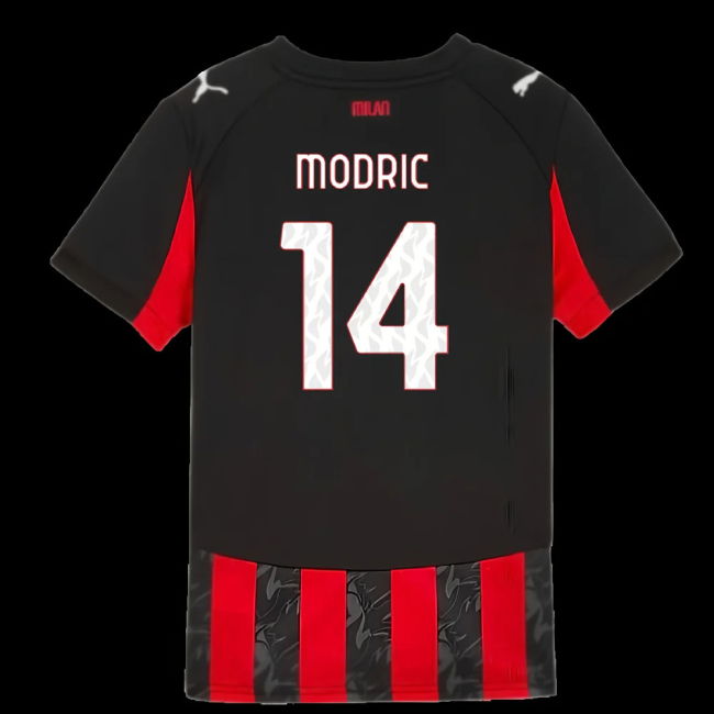 2025-2026 AC Milan Home Shirt (Kids) (Modric 14)