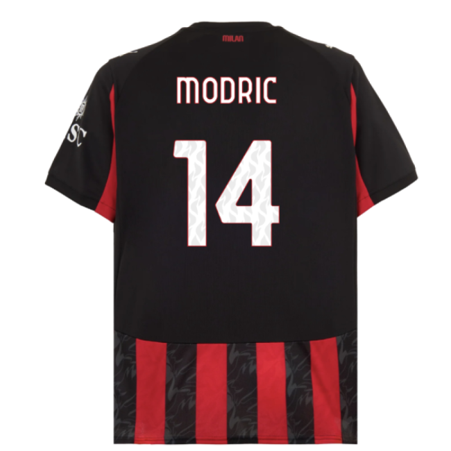 2025-2026 AC Milan Home Shirt (Modric 14)