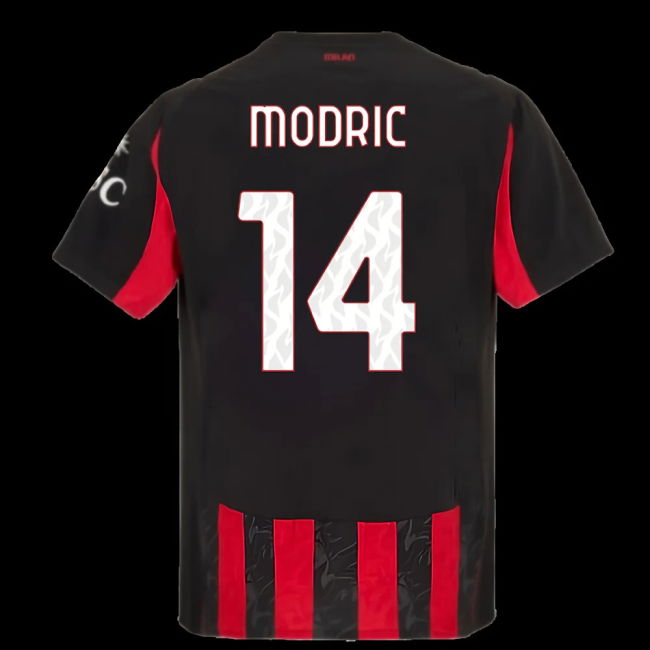 2025-2026 AC Milan Authentic Home Shirt (Modric 14)