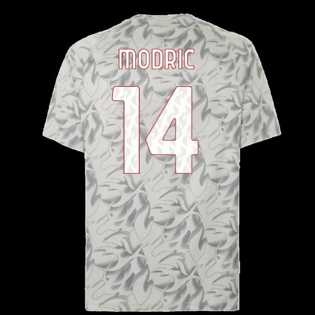 2025-2026 AC Milan Warm Up Jersey (Smokey Gray) (Modric 14)