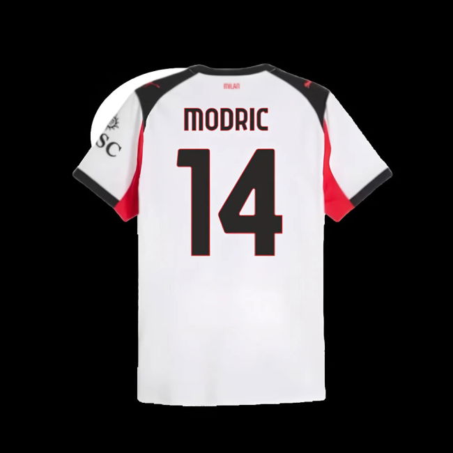 2025-2026 AC Milan Authentic Away Shirt (Modric 14)