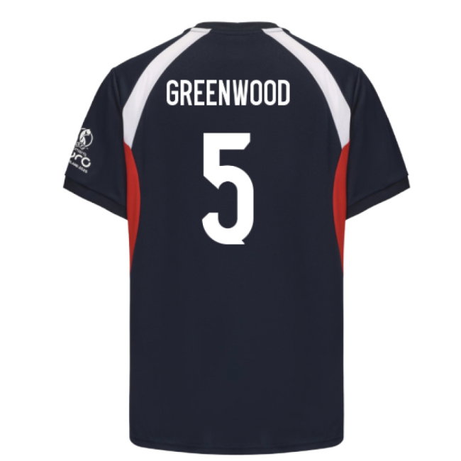 2025 England WEC Poly T-shirt (Navy) - Mens (GREENWOOD 5)