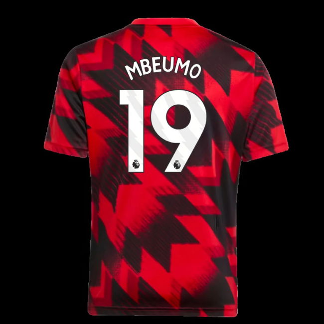 2025-2026 Man Utd Pre-Match Shirt (Red) - Kids (Mbeumo 19)