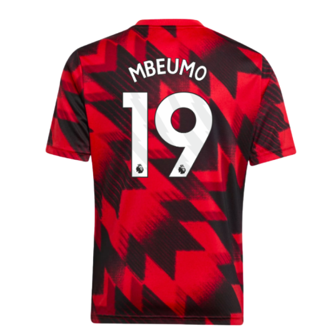2025-2026 Man Utd Pre-Match Shirt (Red) - Kids (Mbeumo 19)