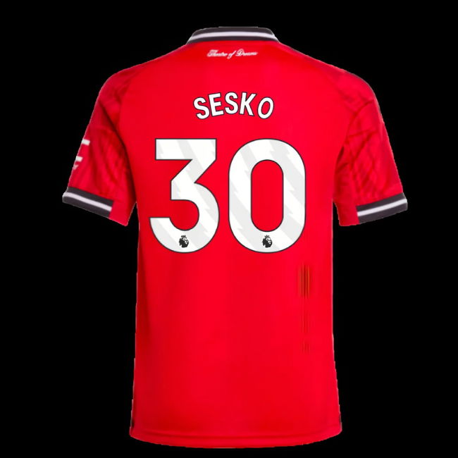 2025-2026 Man Utd Home Shirt (Kids) (Sesko 30)