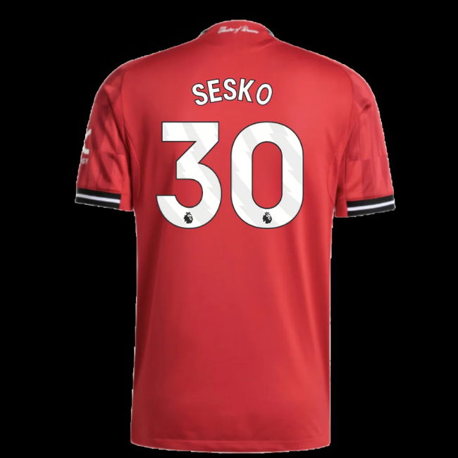 2025-2026 Man Utd Authentic Home Shirt (Sesko 30)