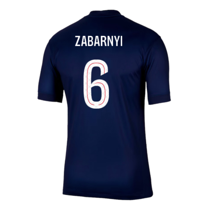 2025-2026 PSG Paris Saint Germain Home Shirt (Zabarnyi 6)