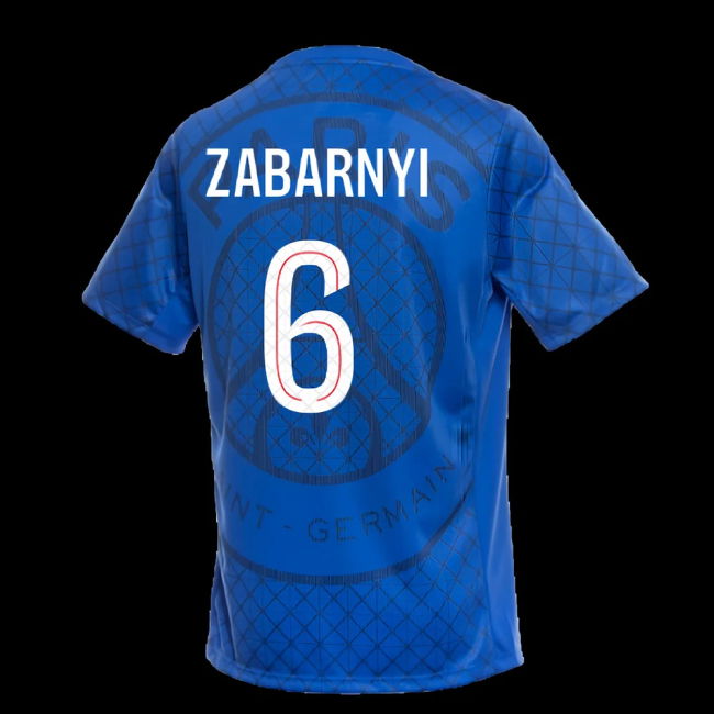 2025-2026 PSG Academy Pro Home Pre Match Shirt (Royal) (Zabarnyi 6)