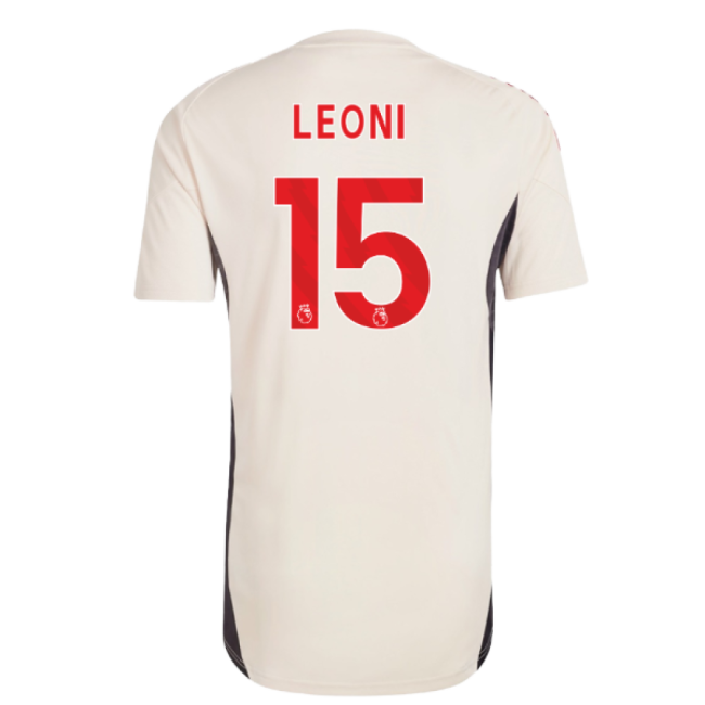 2025-2026 Liverpool Training Jersey (White) - Kids (Leoni 15)