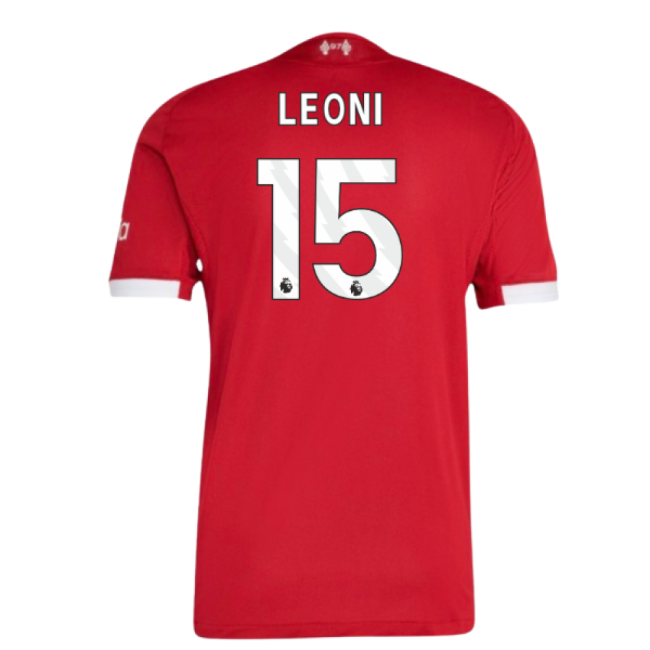 2025-2026 Liverpool Authentic Home Shirt (Leoni 15)