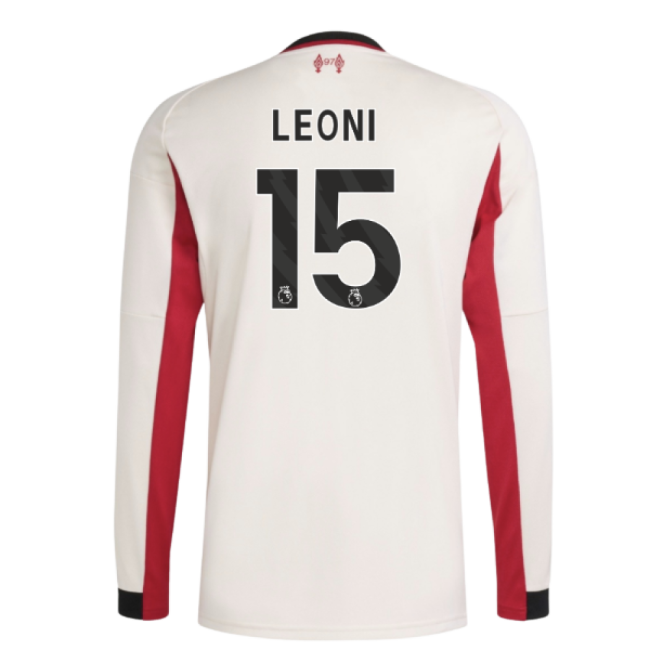2025-2026 Liverpool Long Sleeve Away Shirt (Leoni 15)