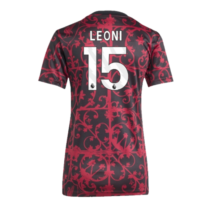 2025-2026 Liverpool Pre-Match Shirt (Black) - Womens (Leoni 15)