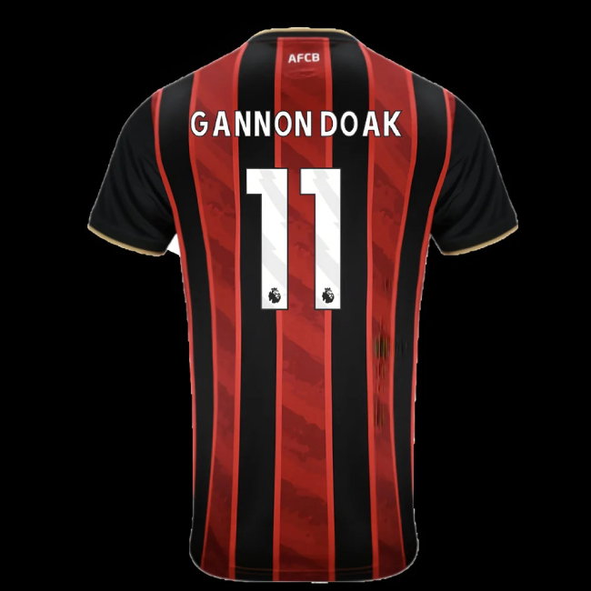 2025-2026 Bournemouth Home Shirt - Kids (Gannon Doak 11)