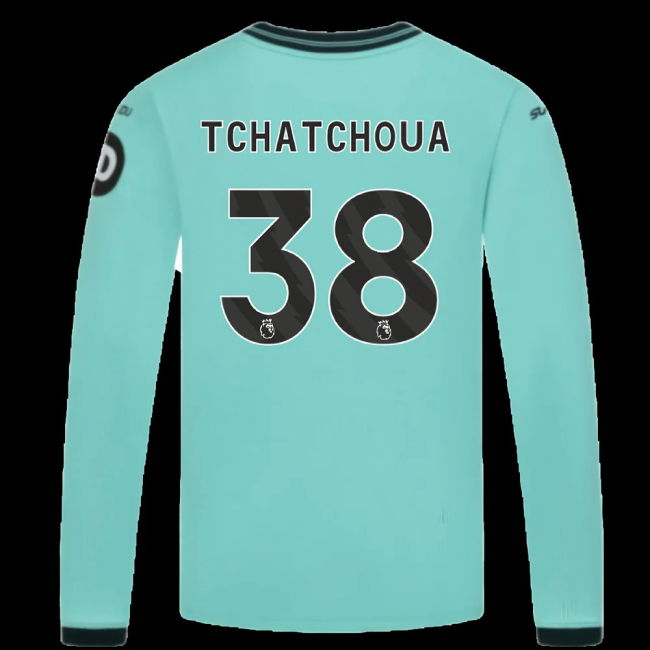 2025-2026 Wolves Long Sleeve Away Shirt (Kids) (Tchatchoua 38)
