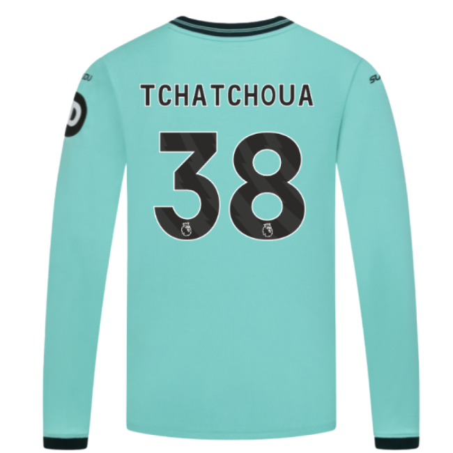 2025-2026 Wolves Long Sleeve Away Shirt (Kids) (Tchatchoua 38)