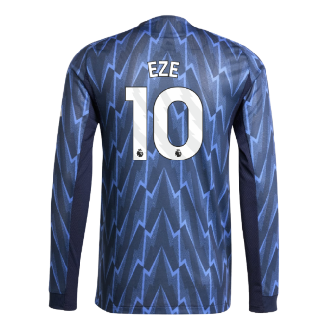 2025-2026 Arsenal Authentic Long Sleeve Away Shirt (Eze 10)