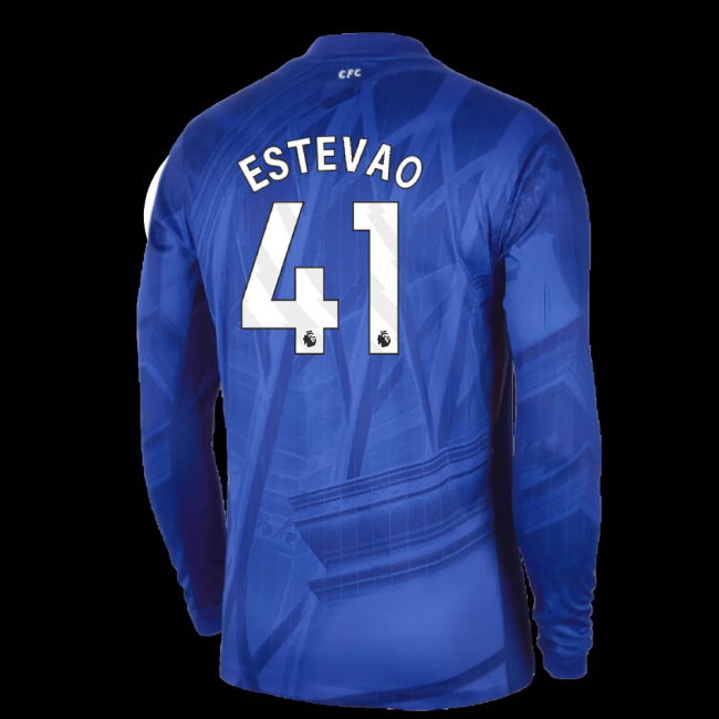 2025-2026 Chelsea Home Long Sleeve Shirt (Estevao 41)