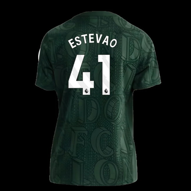 2025-2026 Chelsea Pre Match Shirt (Green) - Kids (Estevao 41)