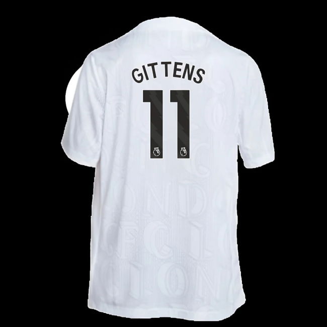 2025-2026 Chelsea Academy Pro Pre-Match Football Top (White) (Gittens 11)