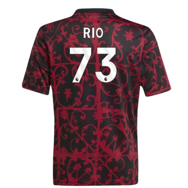 2025-2026 Liverpool Pre-Match Shirt (Black) - Kids (Rio 73)