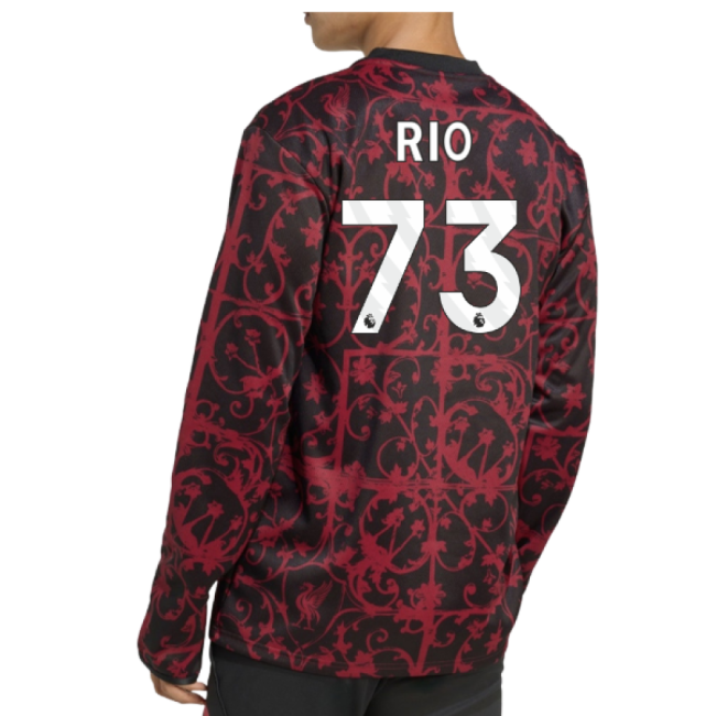 2025-2026 Liverpool Pre-Match Warm Top (Black) (Rio 73)
