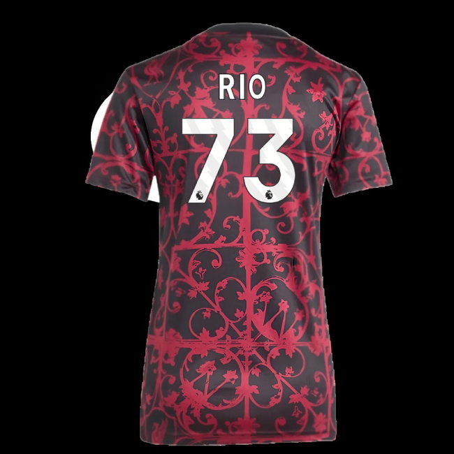 2025-2026 Liverpool Pre-Match Shirt (Black) - Womens (Rio 73)
