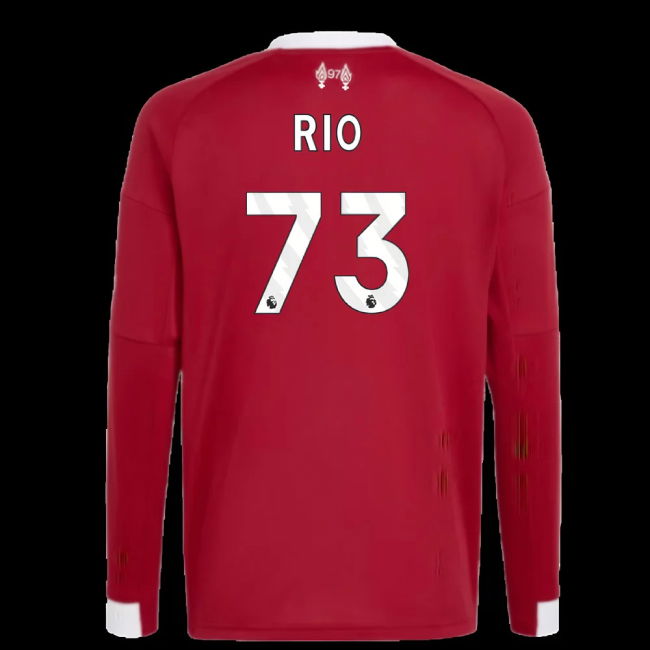 2025-2026 Liverpool Long Sleeve Home Shirt (Kids) (Rio 73)