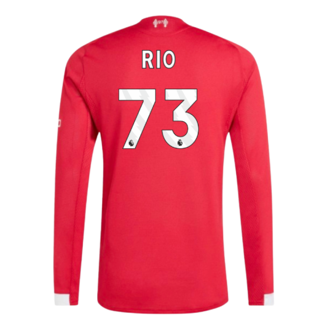 2025-2026 Liverpool Authentic Long Sleeve Home Shirt (Rio 73)