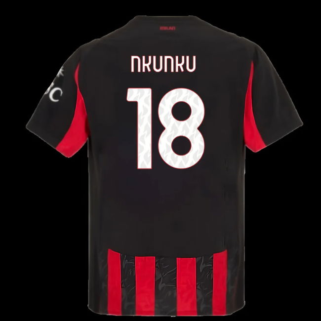 2025-2026 AC Milan Authentic Home Shirt (Nkunku 18)