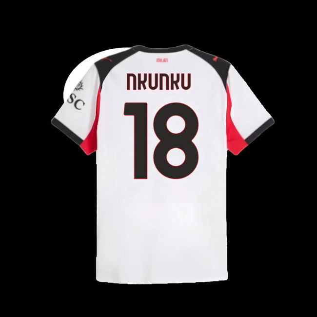2025-2026 AC Milan Authentic Away Shirt (Nkunku 18)