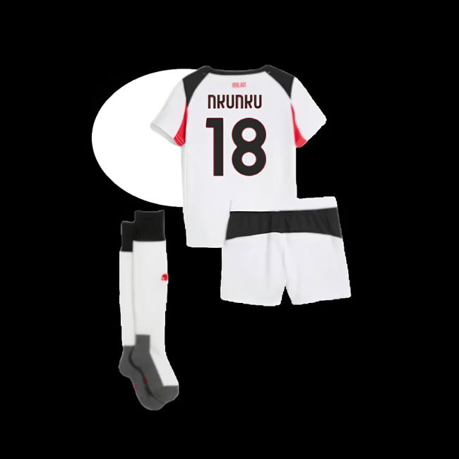 2025-2026 AC Milan Away Mini Kit (Nkunku 18)