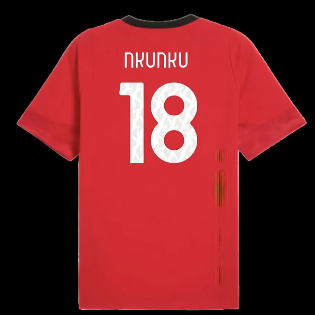 2025-2026 AC Milan Training Jersey (Red) (Nkunku 18)