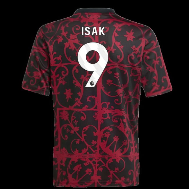 2025-2026 Liverpool Pre-Match Shirt (Black) - Kids (Isak 9)