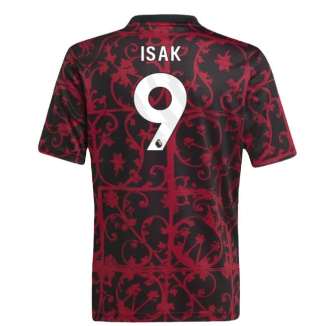 2025-2026 Liverpool Pre-Match Shirt (Black) - Kids (Isak 9)