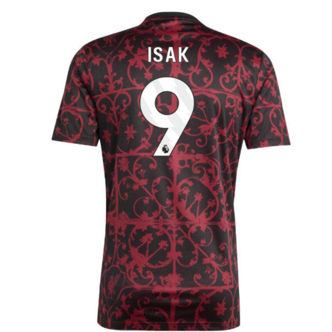 2025-2026 Liverpool Pre-Match Shirt (Black) (Isak 9)