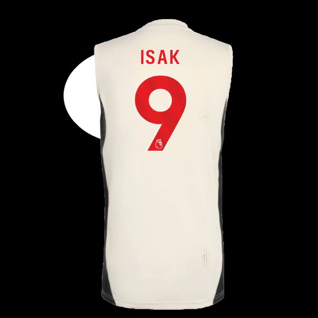 2025-2026 Liverpool Sleeveless Jersey (White) (Isak 9)