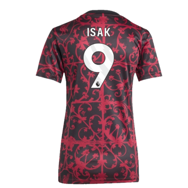 2025-2026 Liverpool Pre-Match Shirt (Black) - Womens (Isak 9)