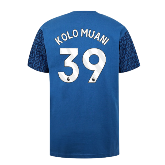 Tottenham Hotspur Graphic T-shirt (Blue) (Kolo Muani 39)