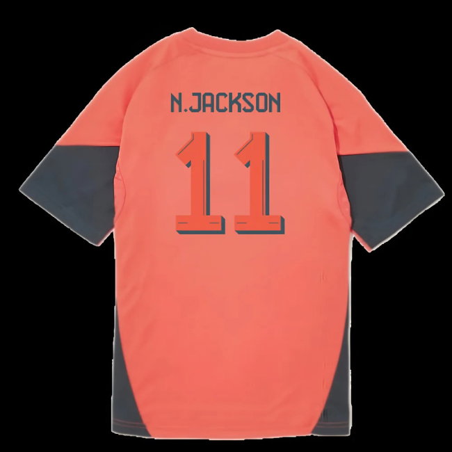 2025-2026 Bayern Munich Training Shirt (Easy Coral) - Kids (N.Jackson 11)
