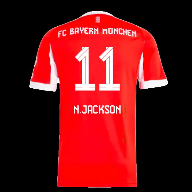 2025-2026 Bayern Munich Home Shirt (N.Jackson 11)